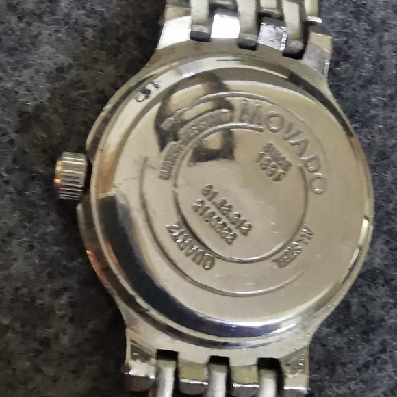 Ladies Movado Watch, stainless steel watch and strap, adjustable, size 7.5 now. - Picture 6 of 10